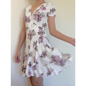 WHITE FLORAL DRESS